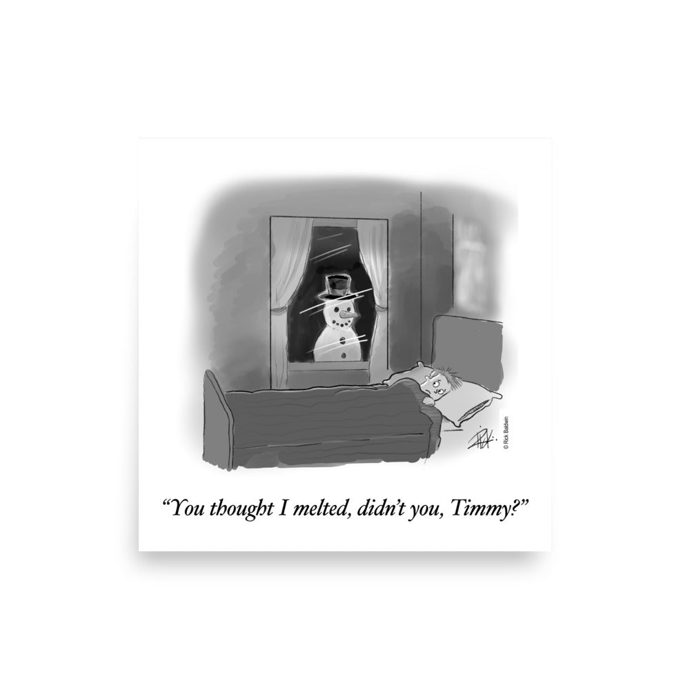 Melted - Cartoon Print