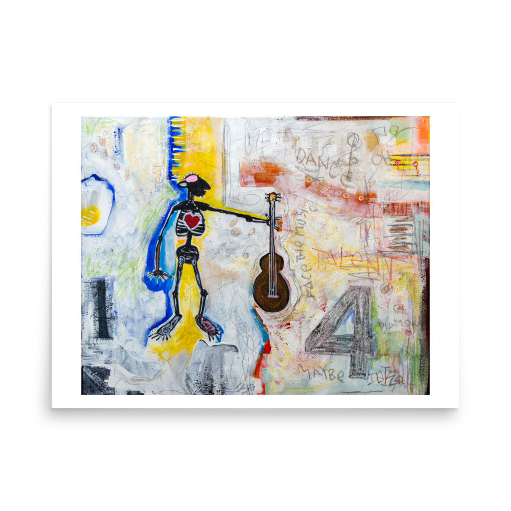 Middle-Aged Musician - Fine Art Print