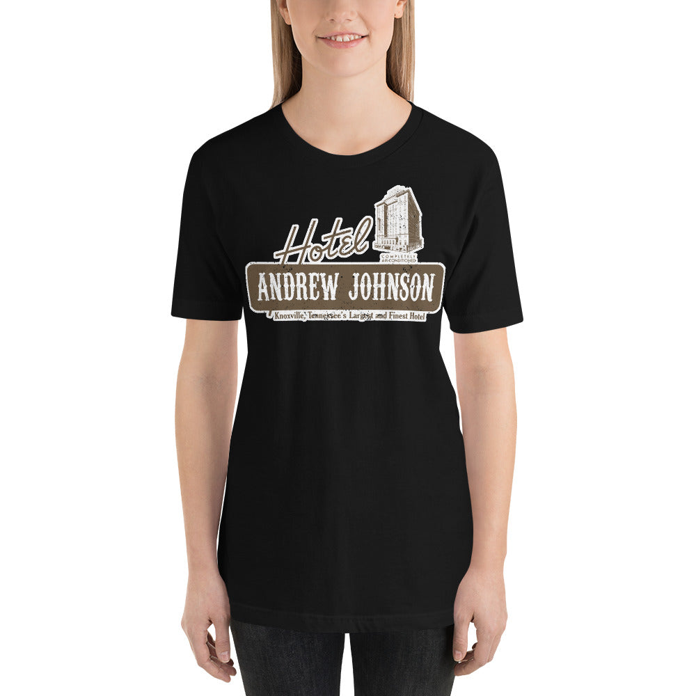 Retro Hotel Andrew Johnson T-shirt in Brown
