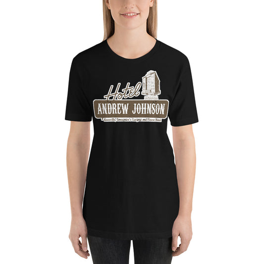 Retro Hotel Andrew Johnson T-shirt in Brown