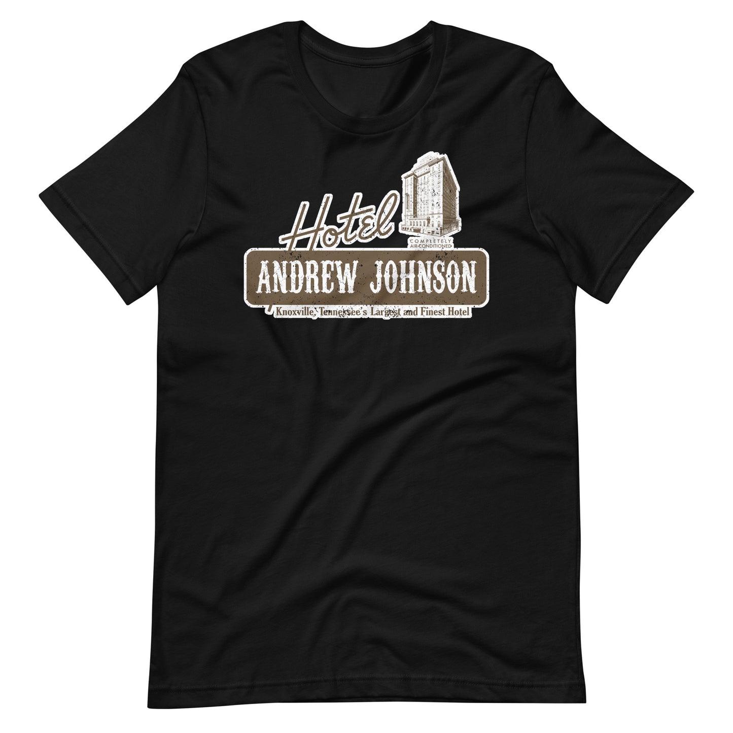 Retro Hotel Andrew Johnson T-shirt in Brown