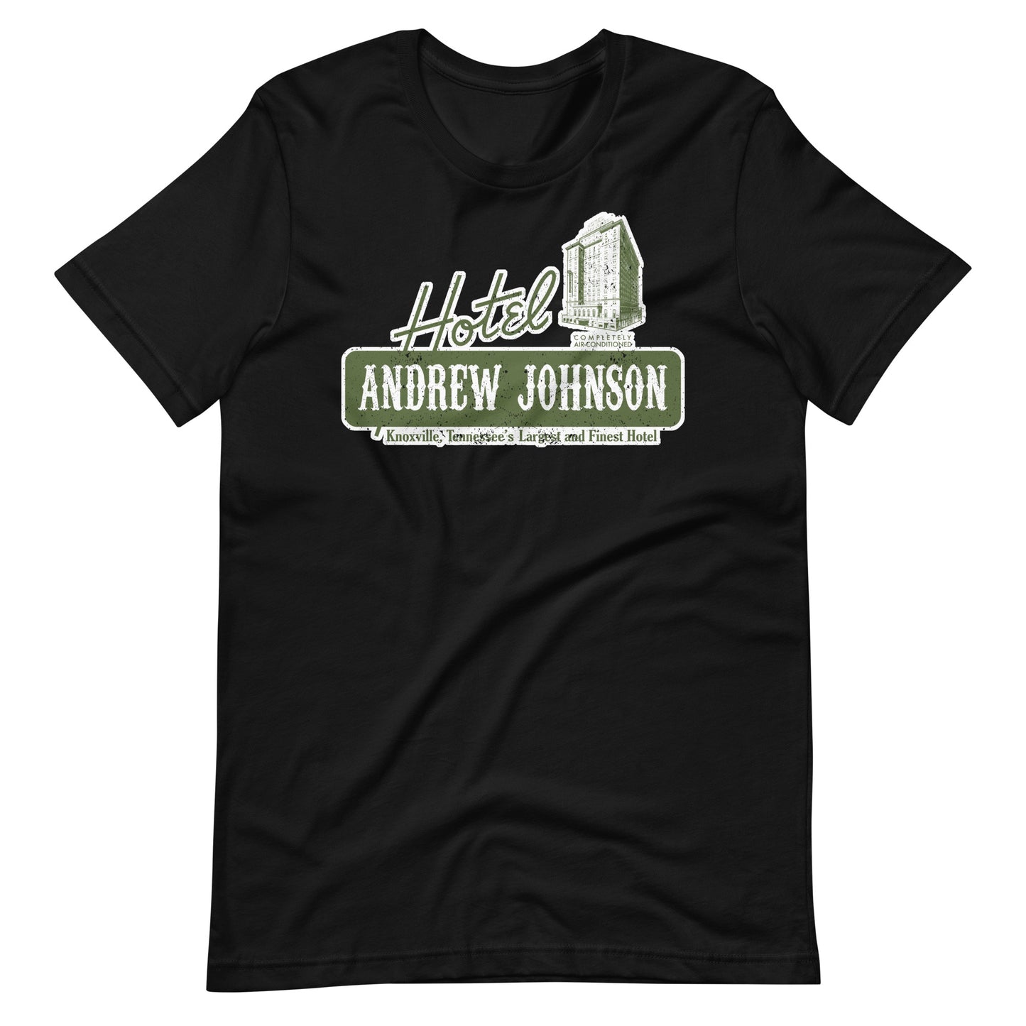 Retro Hotel Andrew Johnson T-shirt in Green