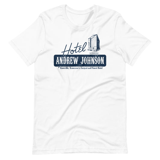 Retro Hotel Andrew Johnson T-shirt in Blue