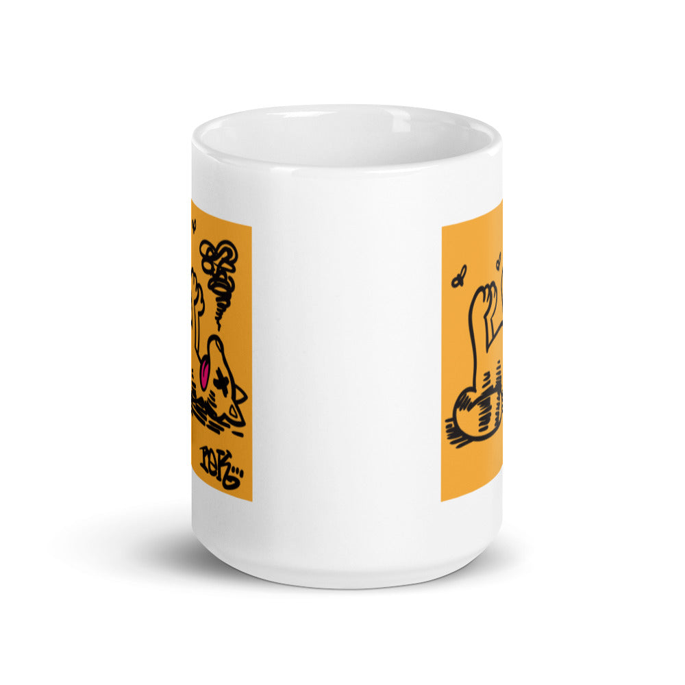Dead Kitty White Glossy Mug