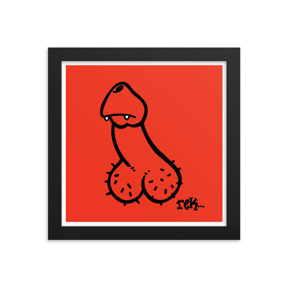 Vampire Penis Framed Art Print