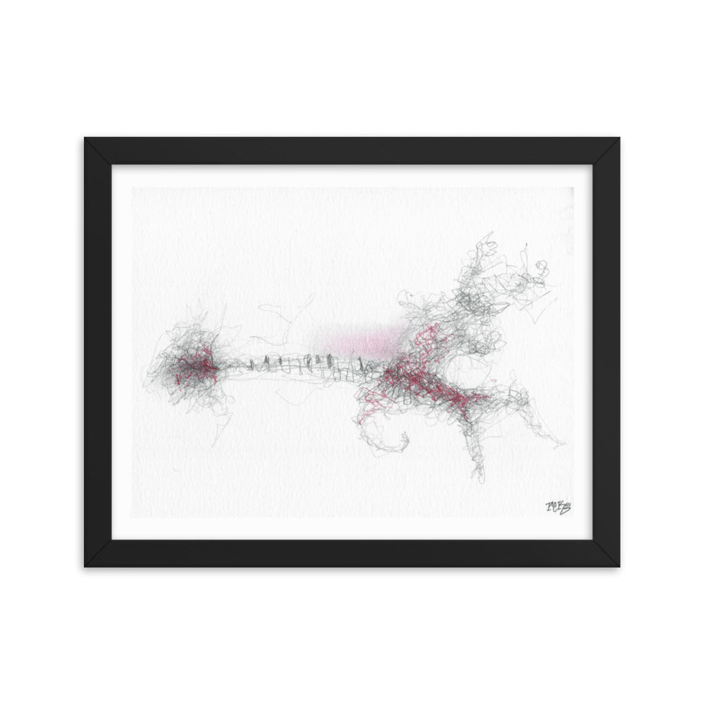 Tom Waits' Piano - Framed Art Print