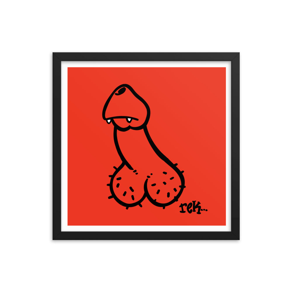 Vampire Penis Framed Art Print