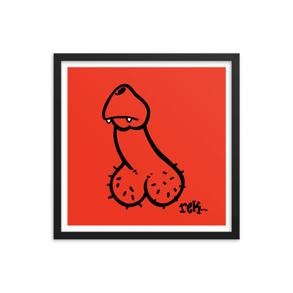 Vampire Penis Framed Art Print