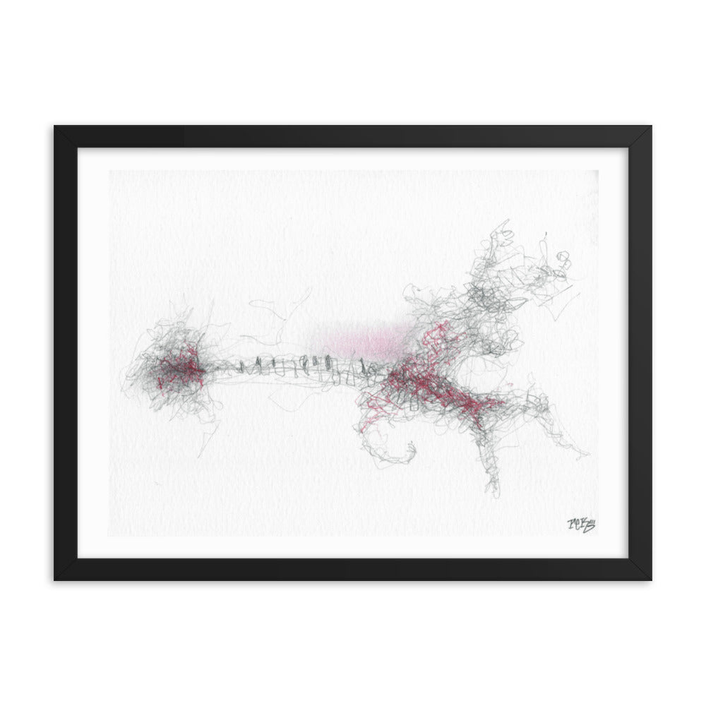 Tom Waits' Piano - Framed Art Print