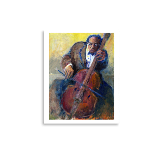 Cellist by Santos Fernandez - Fine Art Print