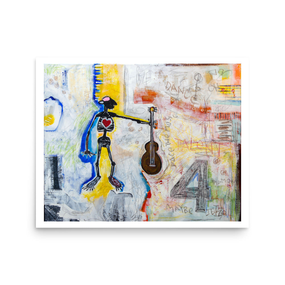 Middle-Aged Musician - Fine Art Print