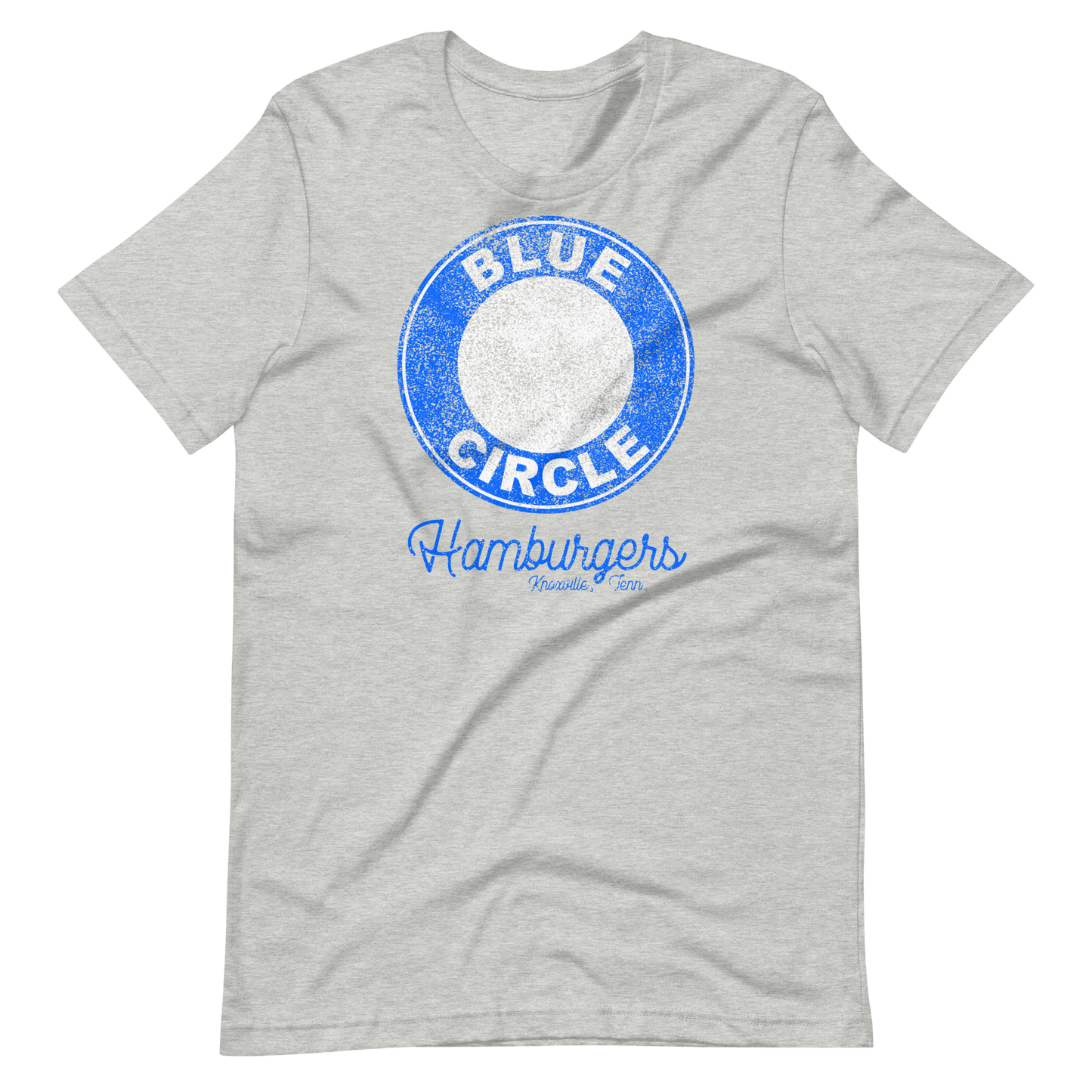 Retro Blue Circle Classic Logo T-shirt