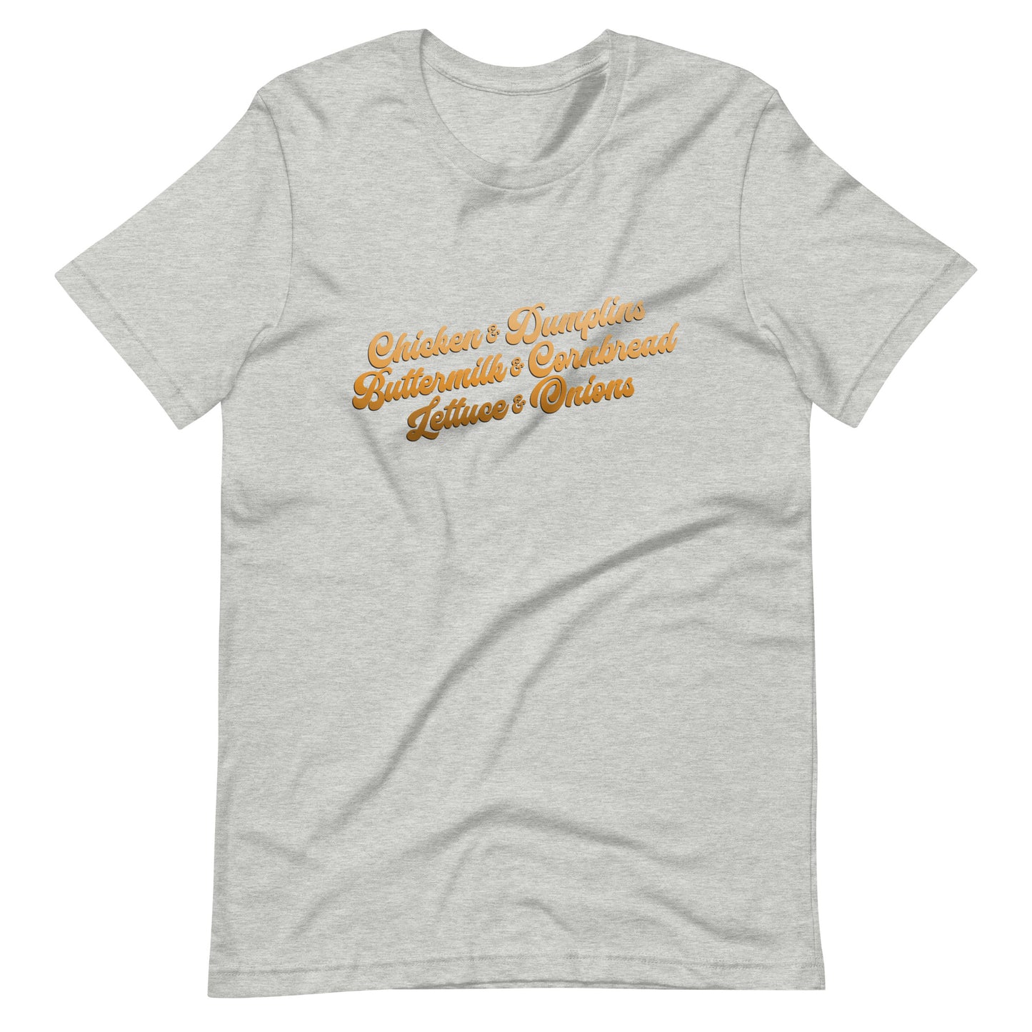 Chicken & Dumplins T-Shirt in Orange