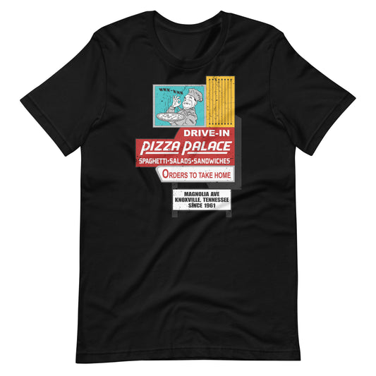 Retro Distressed Pizza Palace Sign T-shirt